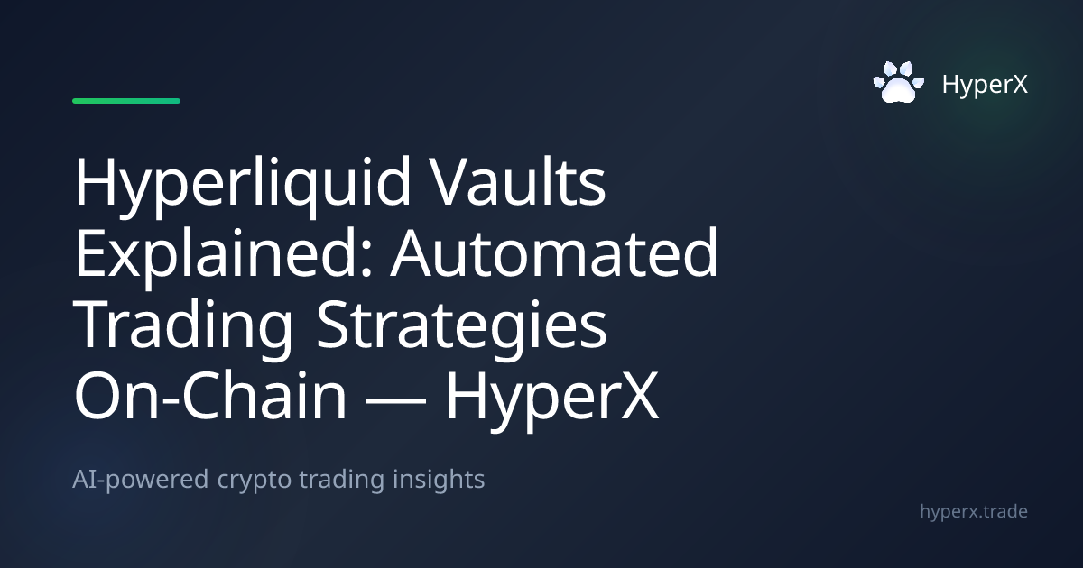 Hyperliquid Vaults Explained: Automated Trading Strategies On-Chain ...