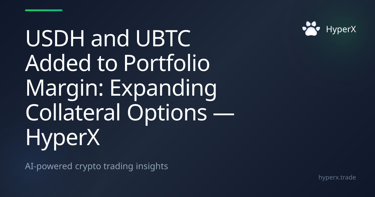 USDH and UBTC Added to Portfolio Margin: Expanding Collateral Options ...